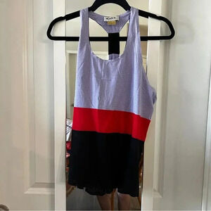 377 Monreal Striped Athletic Tank Size Small